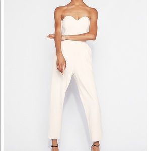 Express Strapless Sweetheart Neckline Jumpsuit
